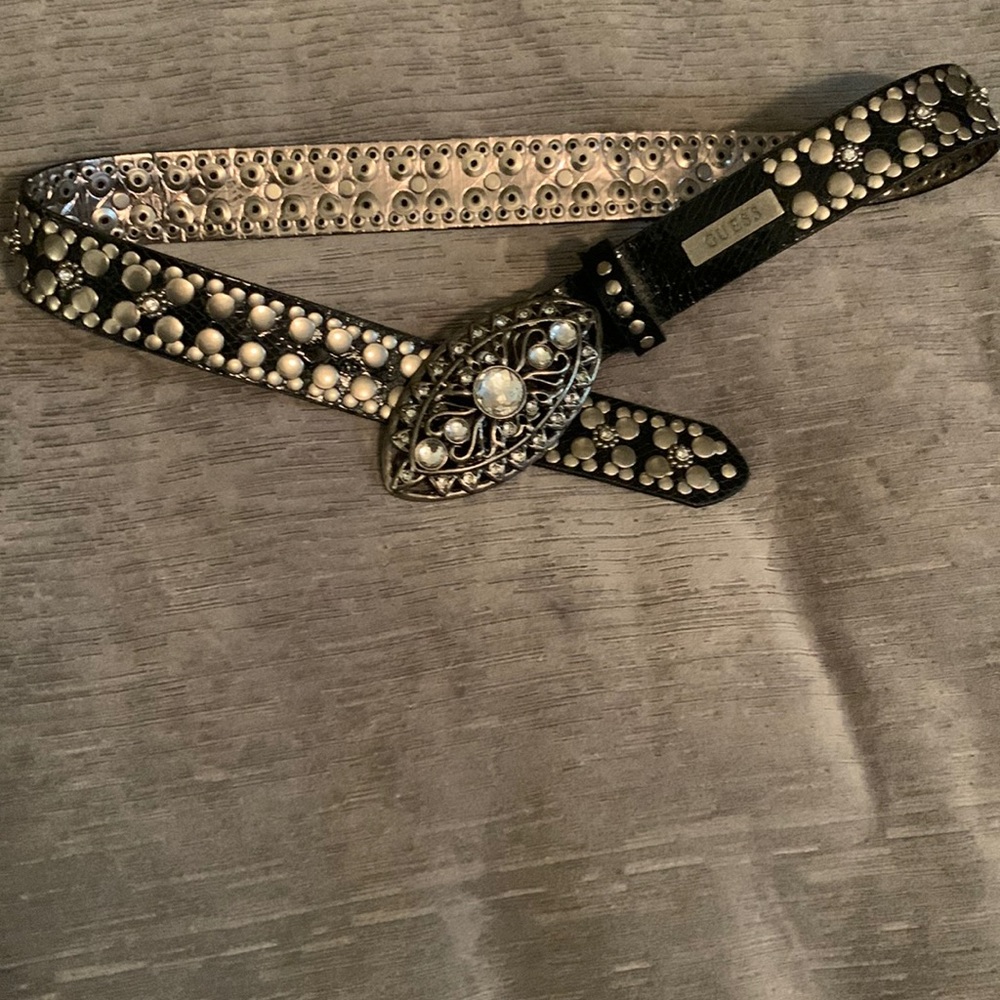 Guess Rhinestone Embellished Belt